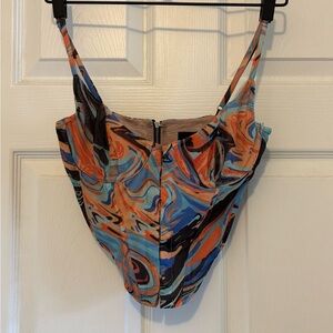 White Fox Boutique Multicolor Crop Top